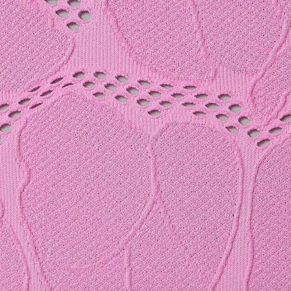 NWT Chelsea & Violet Pink Knit Long Sleeve Texture Bodysuit (Size XS/S) - Picture 4 of 7